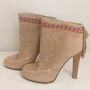 Lisa - Donald J Pliner Rain Fringed Bootie Size 9.5